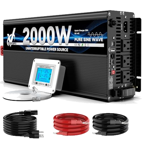 2000 Watt sump pump backup battery system